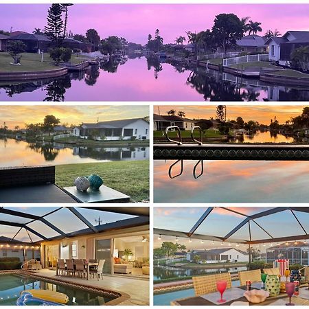 Serenity Waterfront Villa With King Suite, Private Pool, Great Lanai Enclosure And Long Water Views Cape Coral Ngoại thất bức ảnh