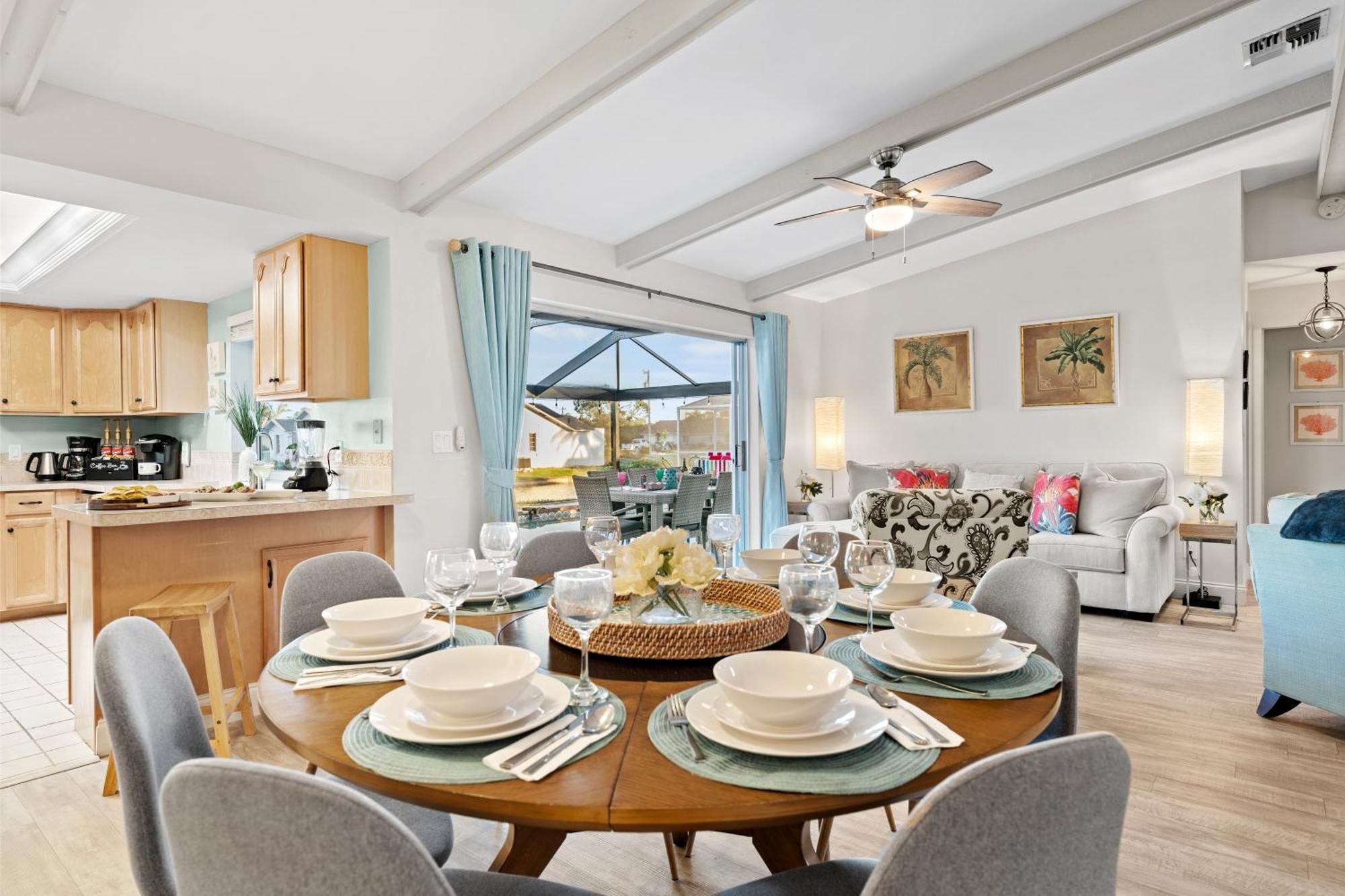 Serenity Waterfront Villa With King Suite, Private Pool, Great Lanai Enclosure And Long Water Views Cape Coral Ngoại thất bức ảnh