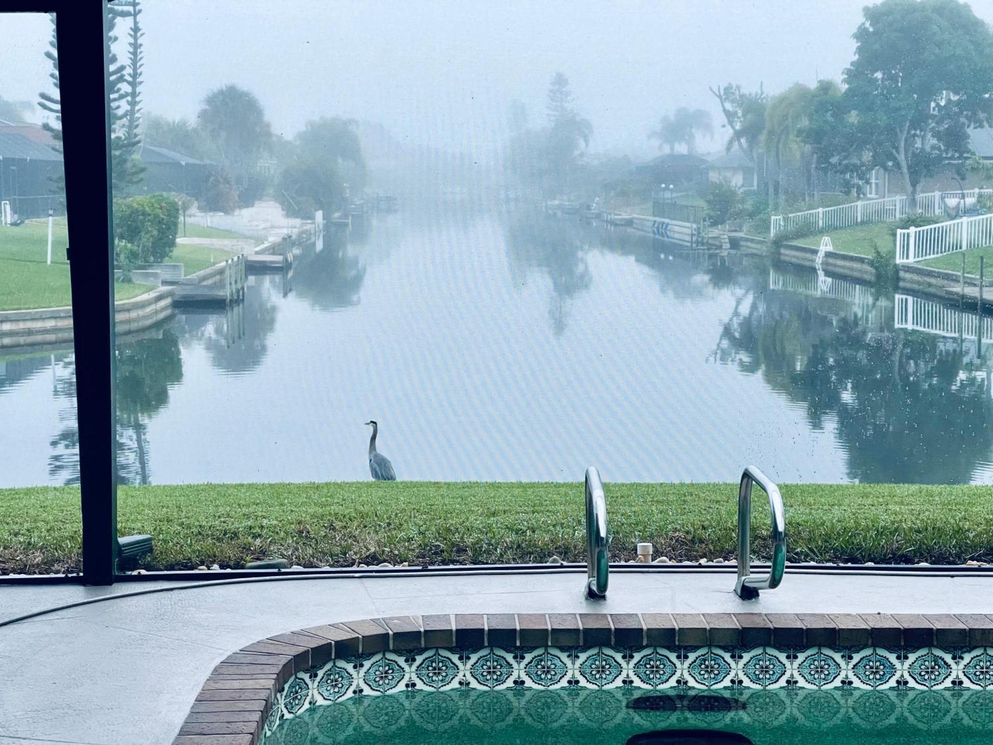 Serenity Waterfront Villa With King Suite, Private Pool, Great Lanai Enclosure And Long Water Views Cape Coral Ngoại thất bức ảnh